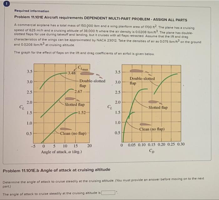 Solved Required Information Problem 11.101E Aircraft | Chegg.com