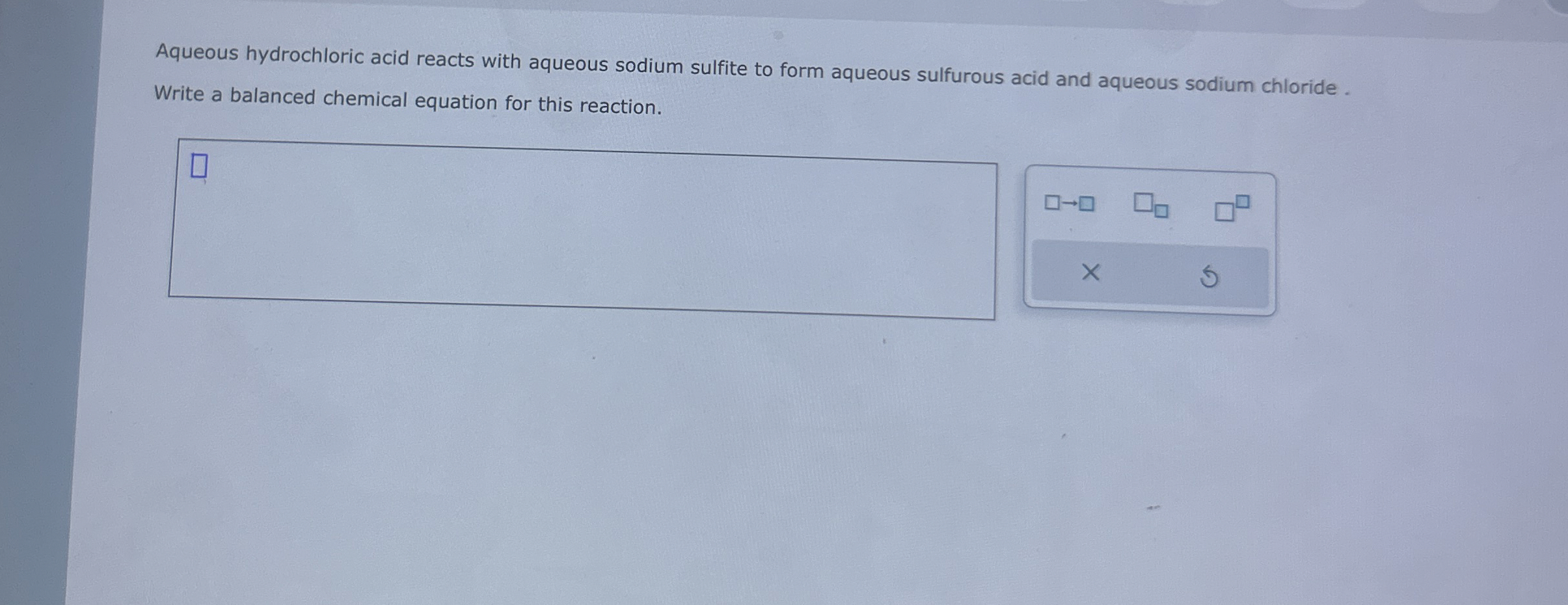 Solved Aqueous Hydrochloric Acid Reacts With Aqueous Sodium