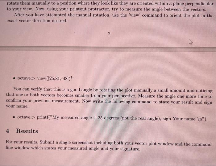 Solved 3 The Program After You Have Opened Octave Matlab You