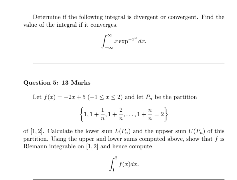 Solved Determine if the following integral is divergent or | Chegg.com