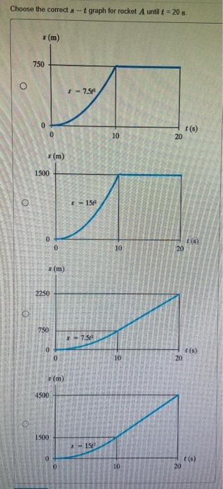 Solved M Two Rockets Start From Rest At The Same Elevation | Chegg.com