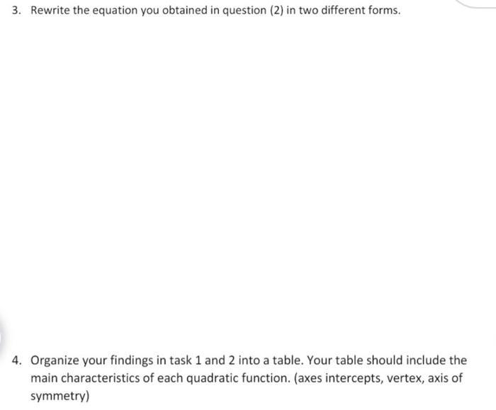 Solved Consider the three forms of the equation of a | Chegg.com
