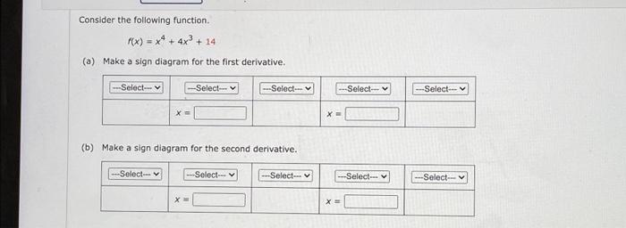 [solved] Consider The Following Function F X X 4x 1