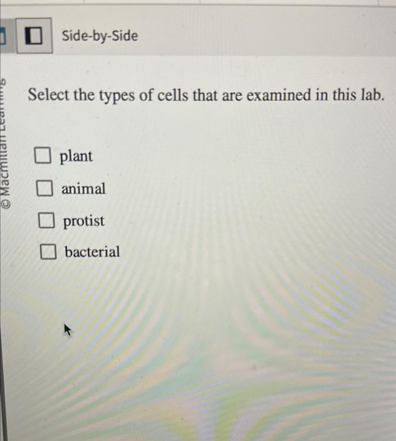 Solved Side-by-SideSelect the types of cells that are | Chegg.com