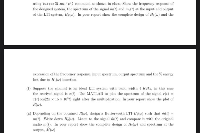 2 MATLAB Background To read an audio signal and store | Chegg.com