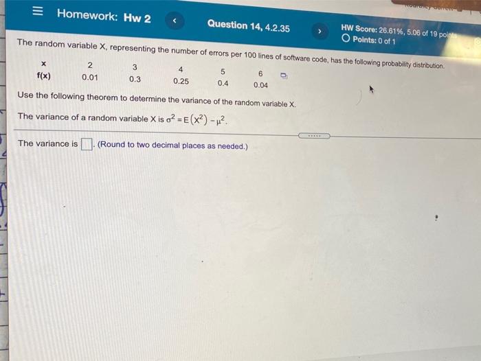 Solved Homework: Hw 2 Question 14, 4.2.35 HW Score: 26.61%, | Chegg.com