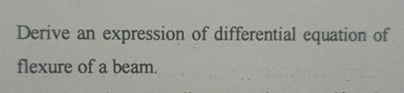 Solved Derive An Expression Of Differential Equation Of Chegg Com