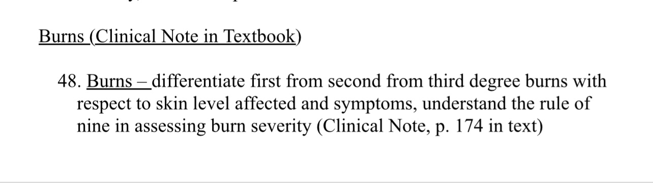 Solved Burns (Clinical Note in Textbook)48. ﻿Burns - | Chegg.com