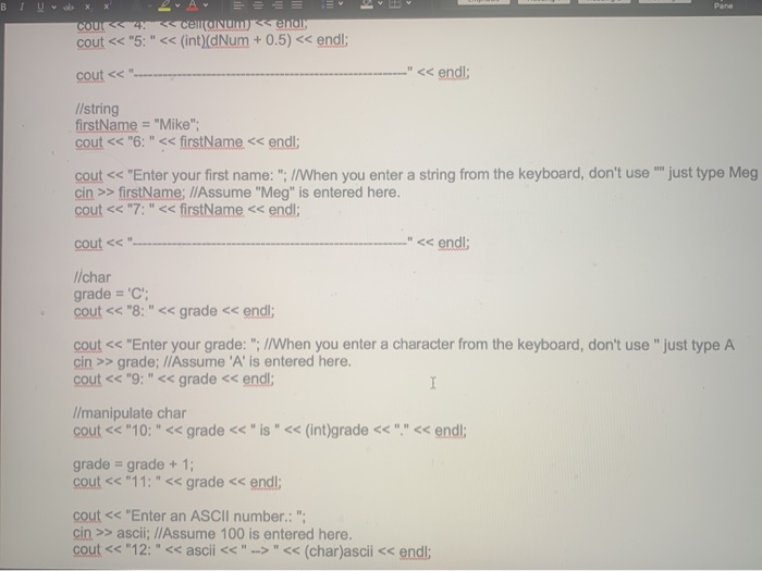 Solved Exercises on mixed data types, type casting, type | Chegg.com