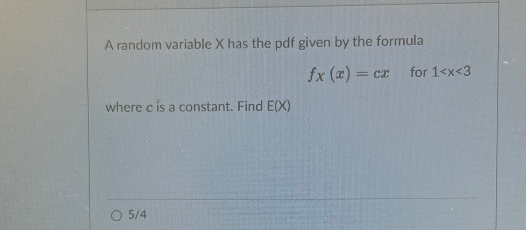 Solved A random variable x ﻿has the pdf given by the | Chegg.com
