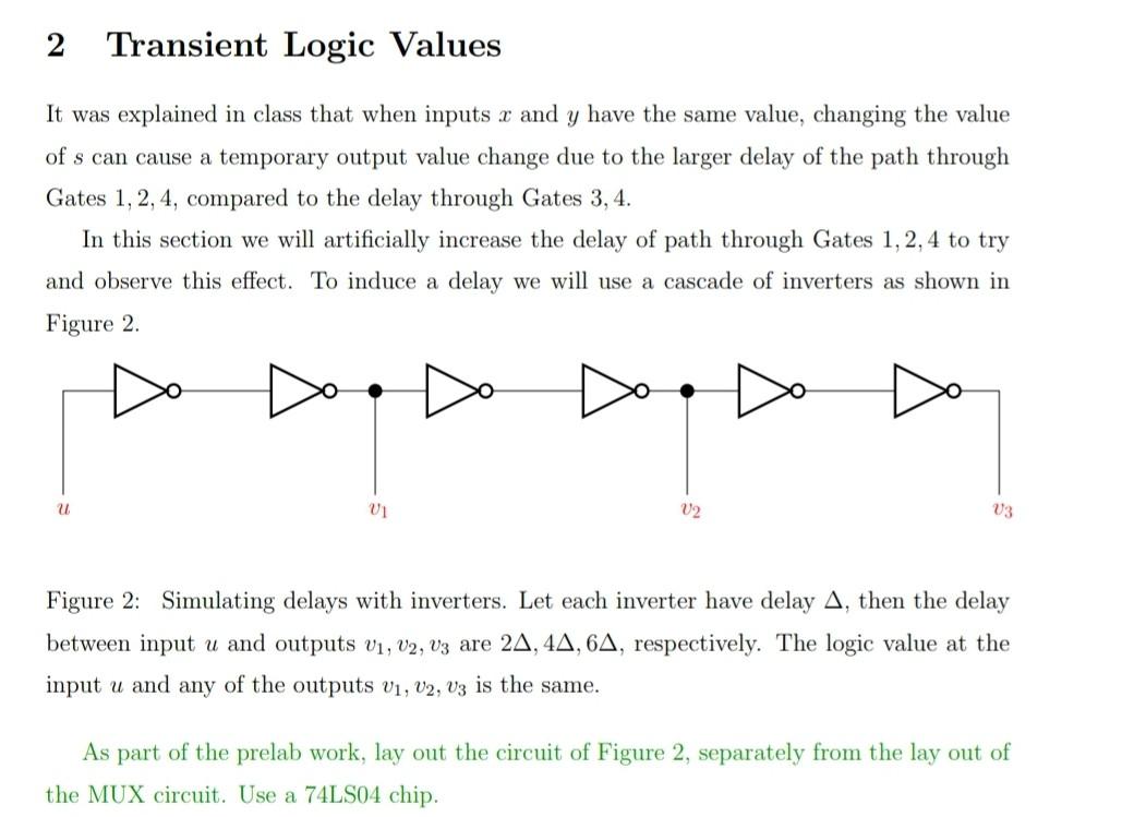 Solved 2 1 Multiplexer Delay Figure 2.33(b) of the text | Chegg.com