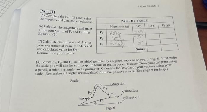 experimental questions step 3