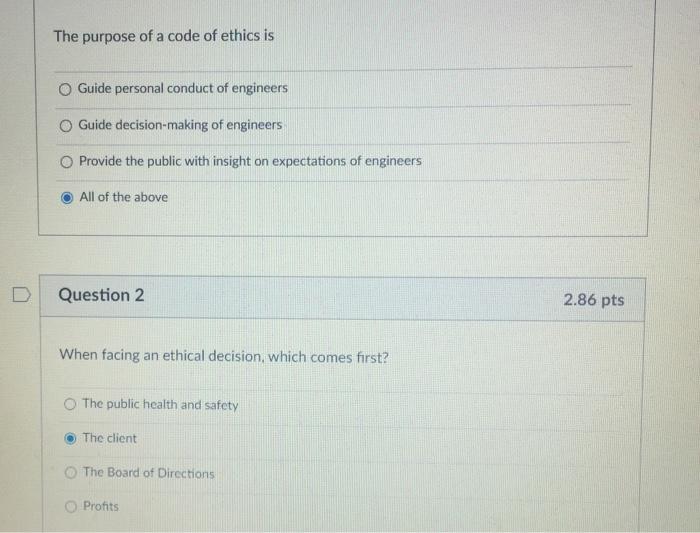 solved-the-purpose-of-a-code-of-ethics-is-guide-personal-chegg