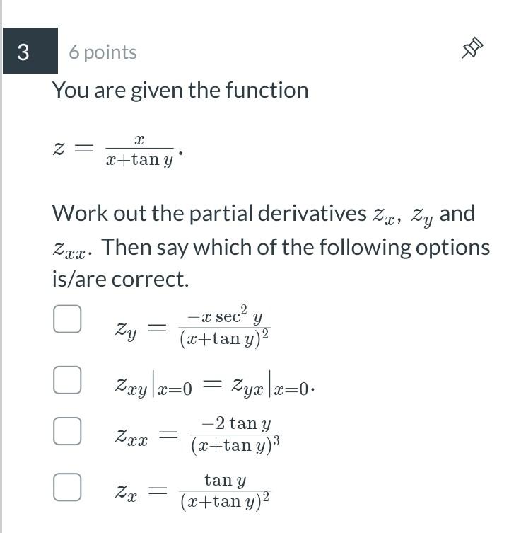 Solved 1 = 5 points Consider the function f such that af | Chegg.com