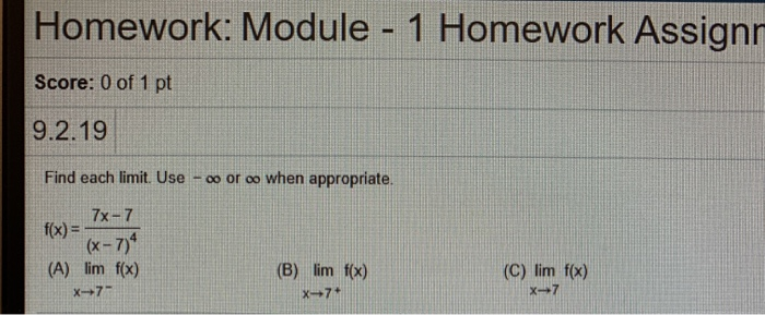 Solved Homework: Module - 1 Homework Assignr Score: 0 of 1 | Chegg.com