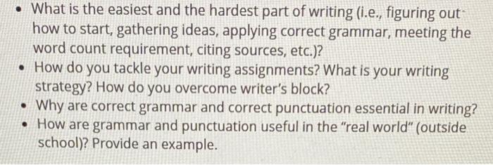 what is the hardest writing assignment