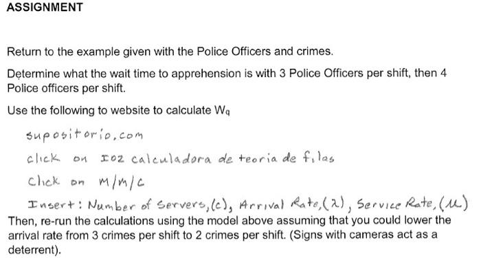 Solved ASSIGNMENT Return to the example given with the | Chegg.com
