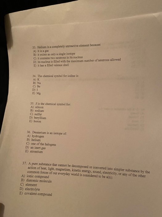 Solved General Chemistry 1 CHEM 111 1. Atoms react with each | Chegg.com