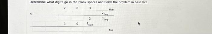 Solved Determine what digits go in the blank spaces and | Chegg.com
