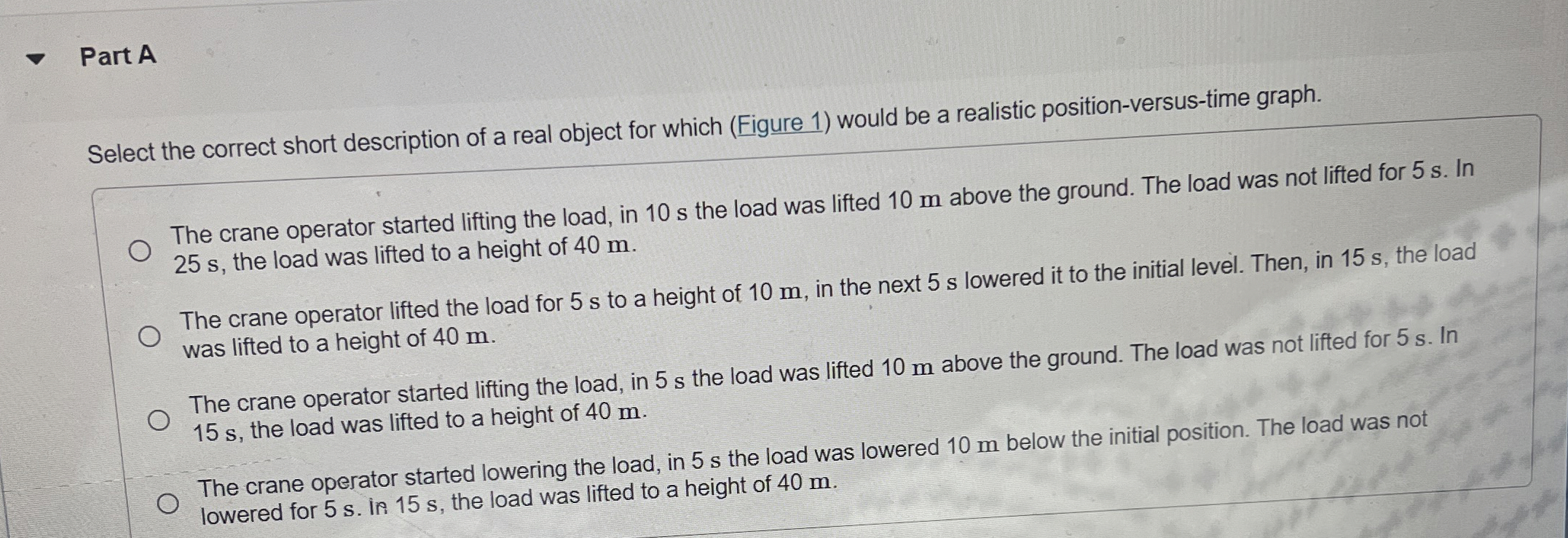 Solved Part ASelect the correct short description of a real | Chegg.com
