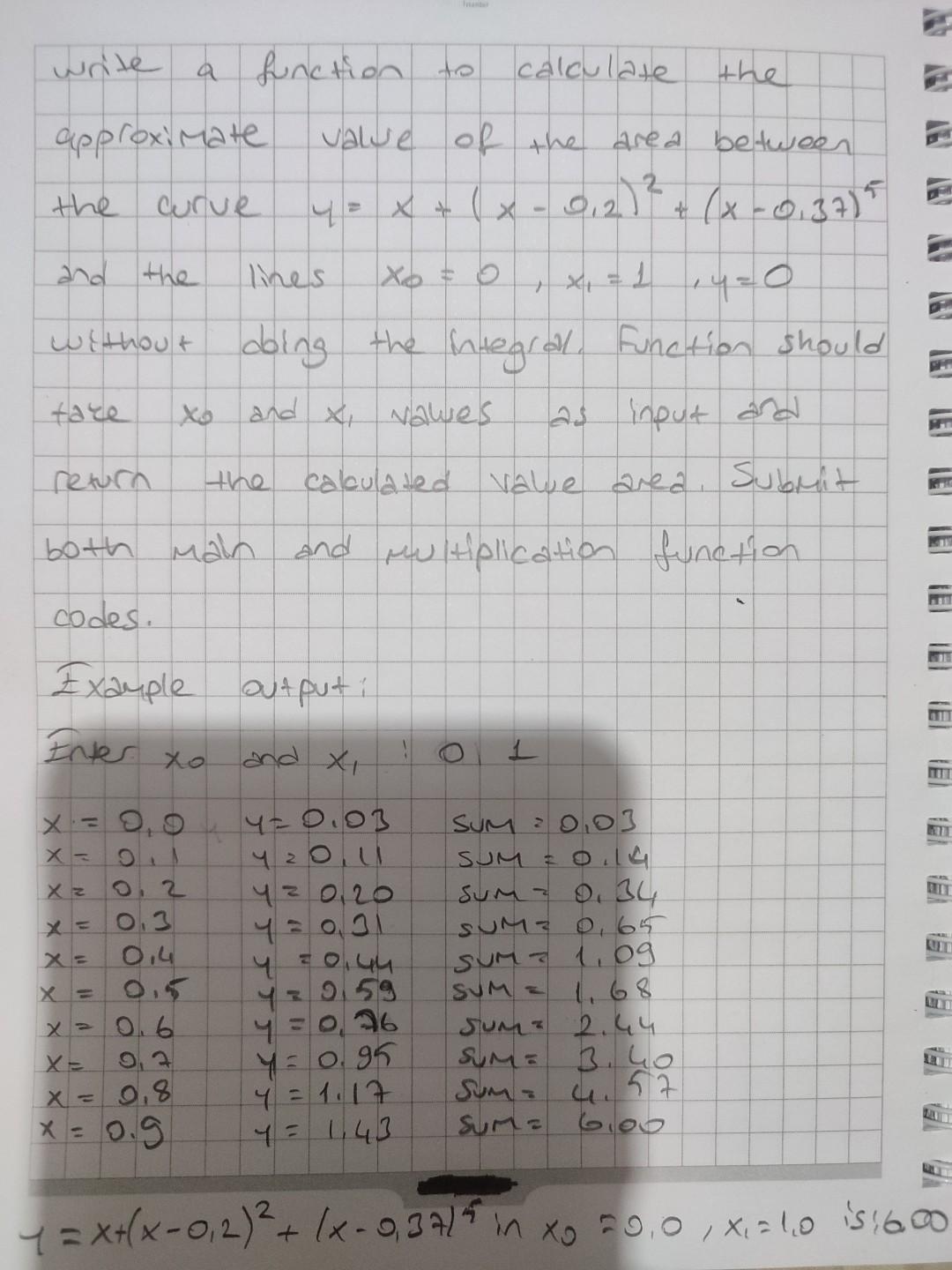 Solved write a function calculate the approximate value of | Chegg.com