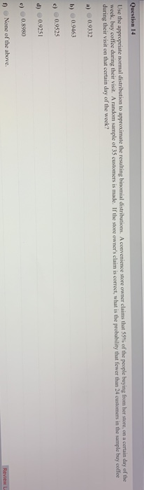 Solved Question 9 Suppose X is a normal random variable with | Chegg.com