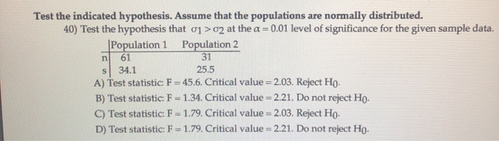 hypothesis test n