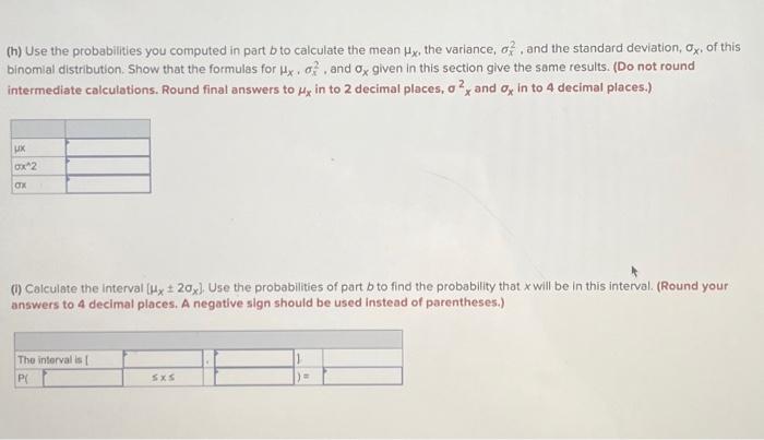 Solved Suppose that x is a binomial random variable with | Chegg.com