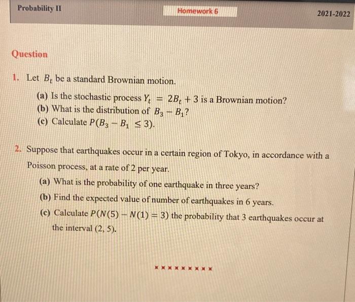 probability homework 2