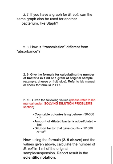 Solved A. 2.4. Solution - B: Pipetting And Dilutions B. 1. | Chegg.com