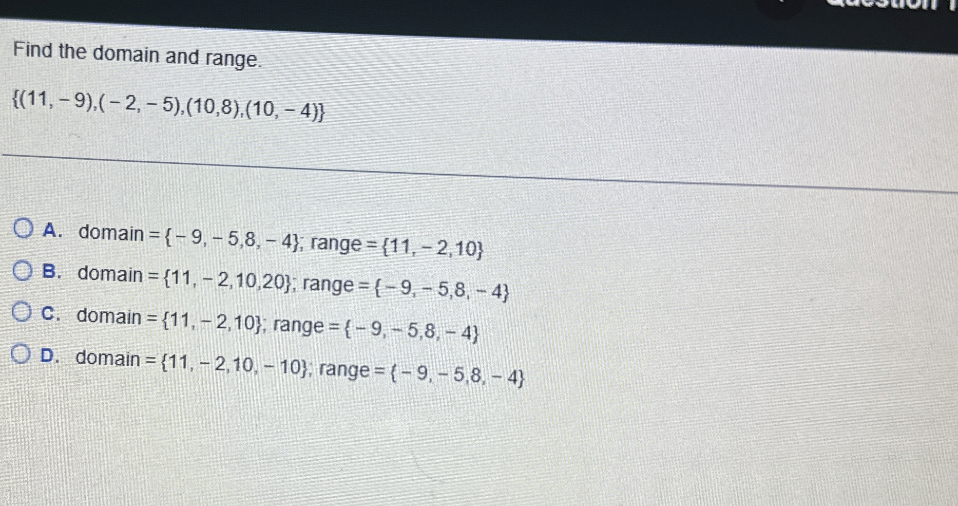 Solved Find the domain and | Chegg.com