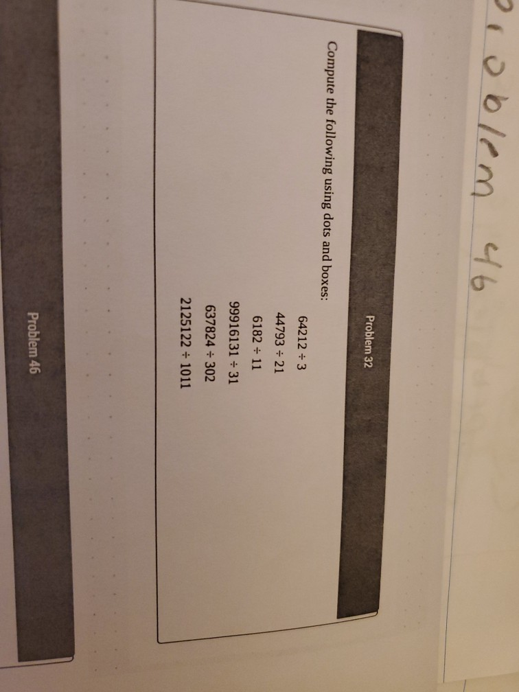 Solved Problem e46 Problem 32 Compute the following using | Chegg.com