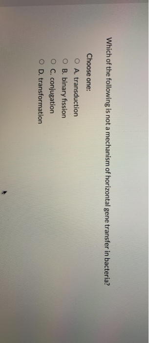 Solved Which of the following is not a mechanism of | Chegg.com
