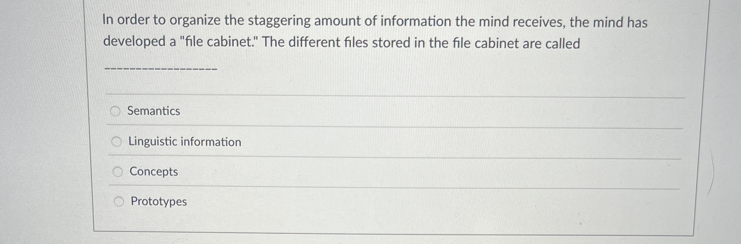 Solved In order to organize the staggering amount of | Chegg.com