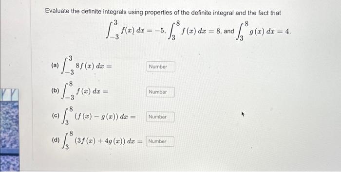 Solved Evaluate the definite integrals using properties of