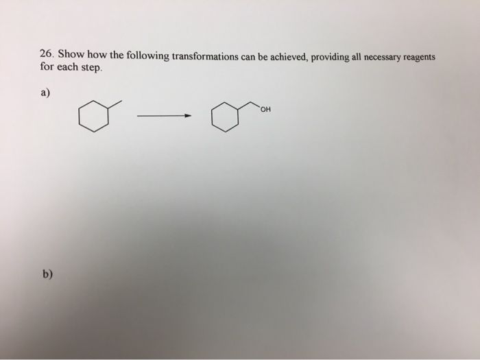 Solved 26. Show how the following transformations can be | Chegg.com