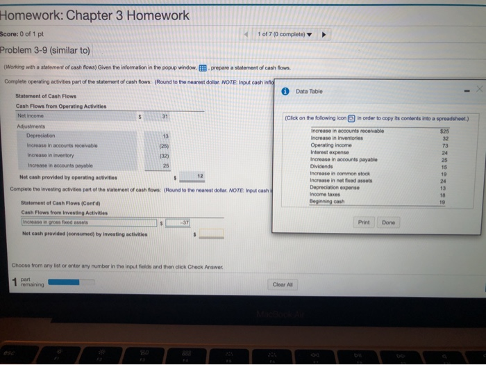 Solved Homework: Chapter 3 Homework Score: 0 of 1 pt 1 of 7 | Chegg.com