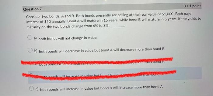 Solved Consider Two Bonds, A And B. Both Bonds Presently Are | Chegg.com