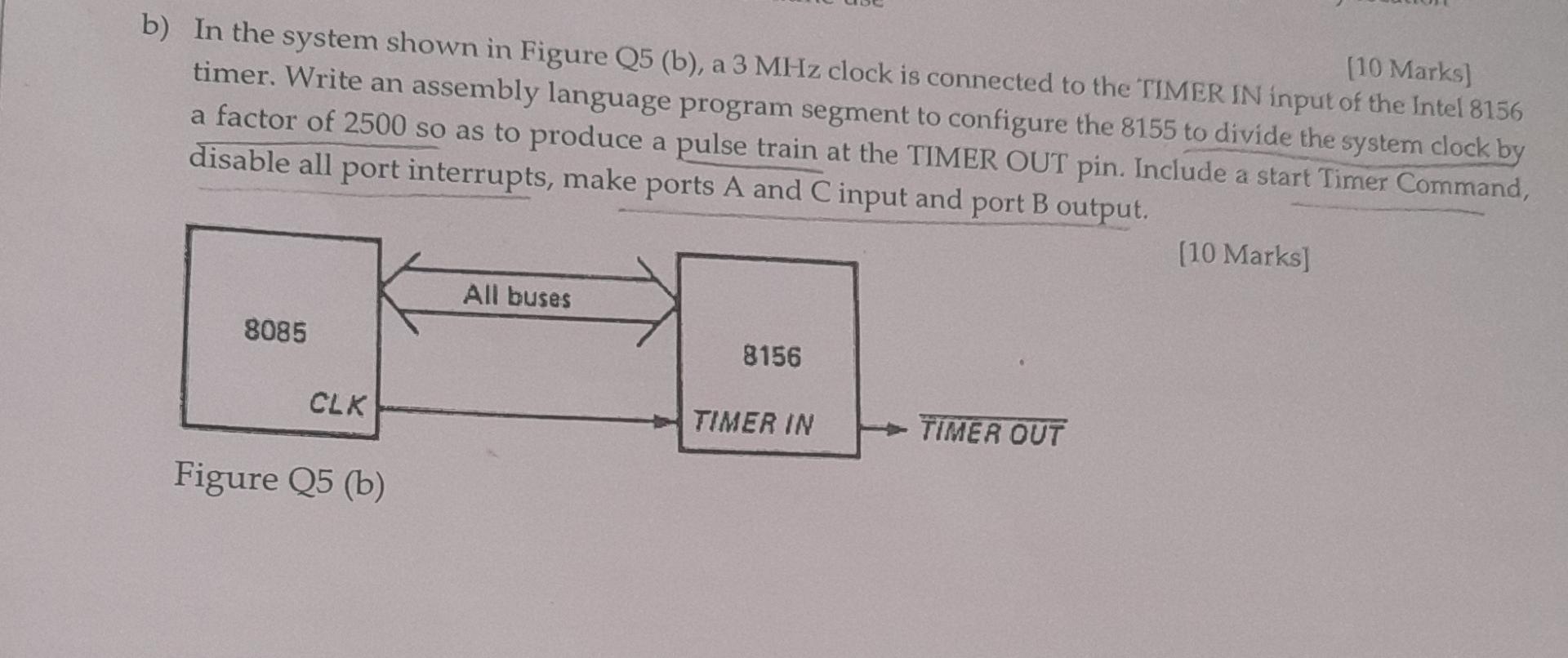 Solved B) In The System Shown In Figure Q5 (b), A \\( 3 | Chegg.com