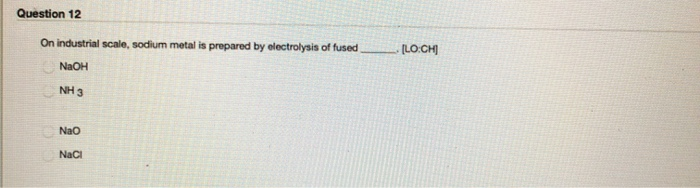 Solved Question 10 Which of the following compound is | Chegg.com