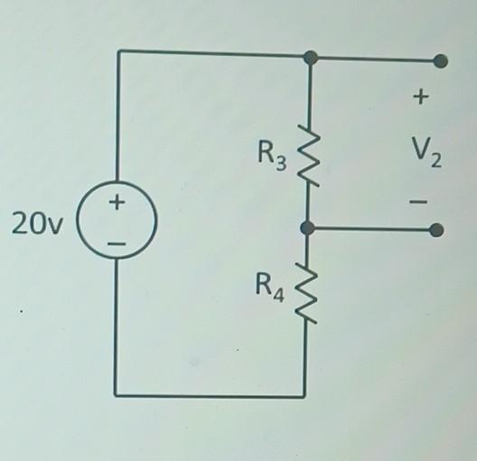 Solved Use voltage division to determine the missing values | Chegg.com