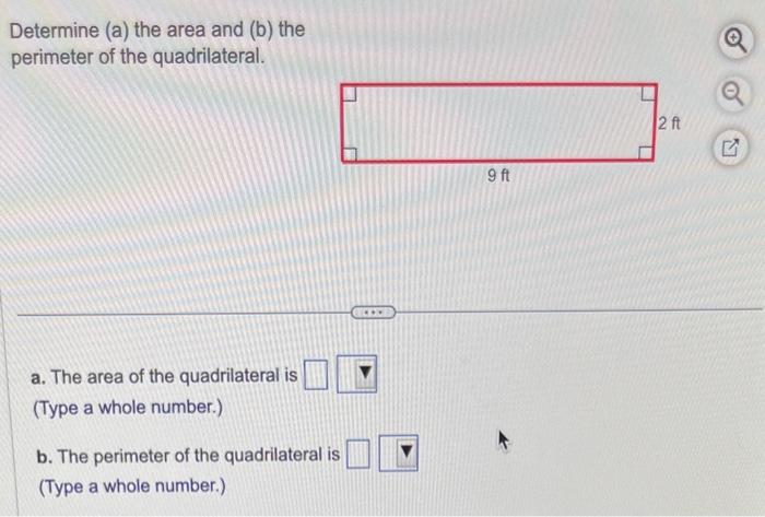 Solved Determine (a) The Area And (b) The Perimeter Of The | Chegg.com