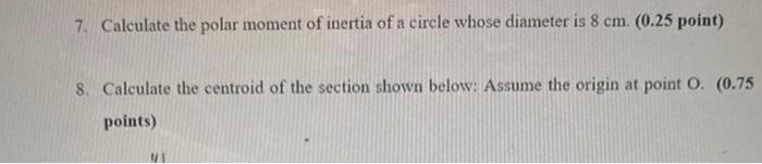 polar moment of inertia of a circle using diameter