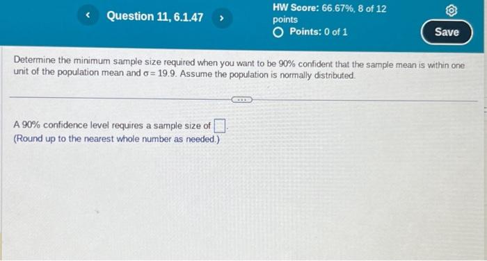 Solved Determine the minimum sample size required when you | Chegg.com