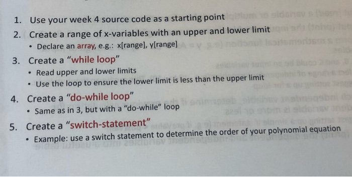 1. Use your week 4 source code as a starting point | Chegg.com