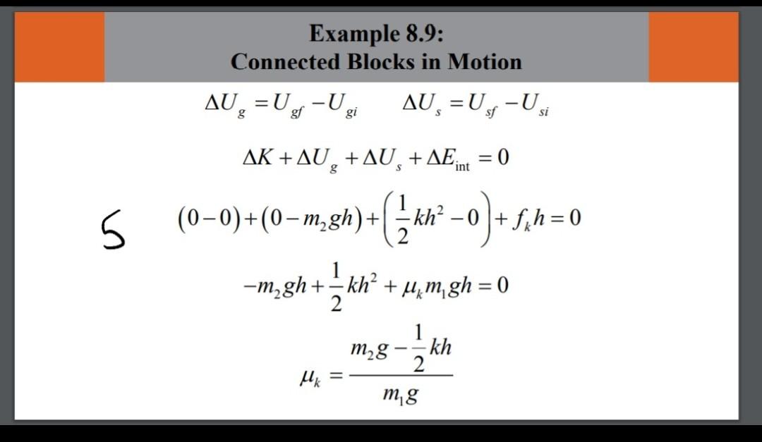 Solved Example 8.9: Connected Blocks in Motion Two blocks | Chegg.com