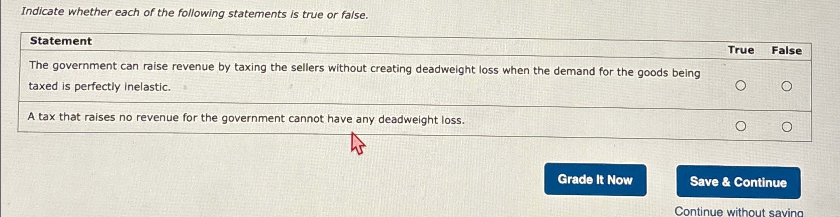 Solved Indicate whether each of the following statements is | Chegg.com
