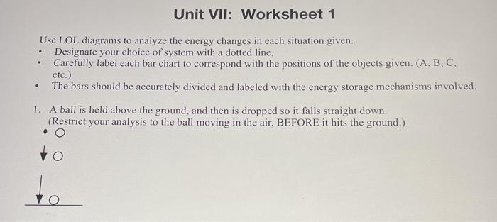 Unit Vii Worksheet 1 Use Lol Diagrams To Analyze The Chegg 