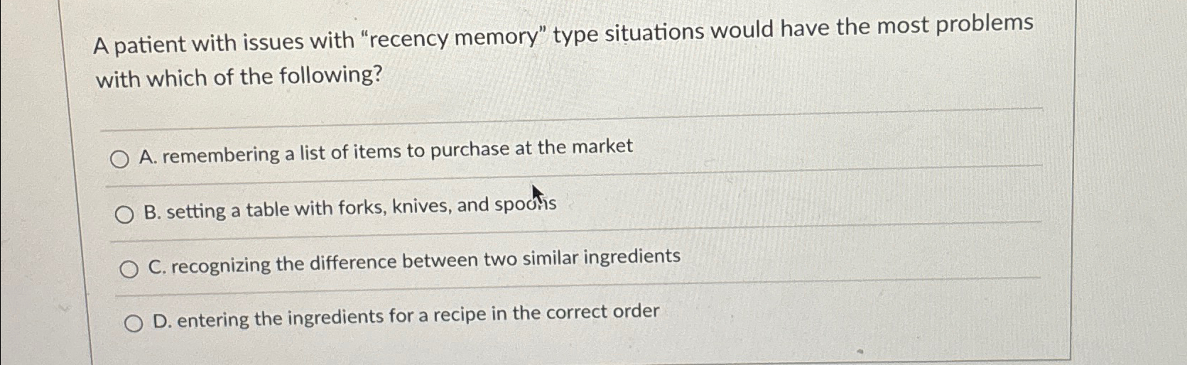 Solved A patient with issues with 