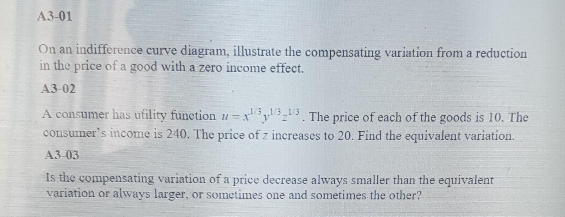 Solved On An Indifference Curve Diagram, Illustrate The | Chegg.com